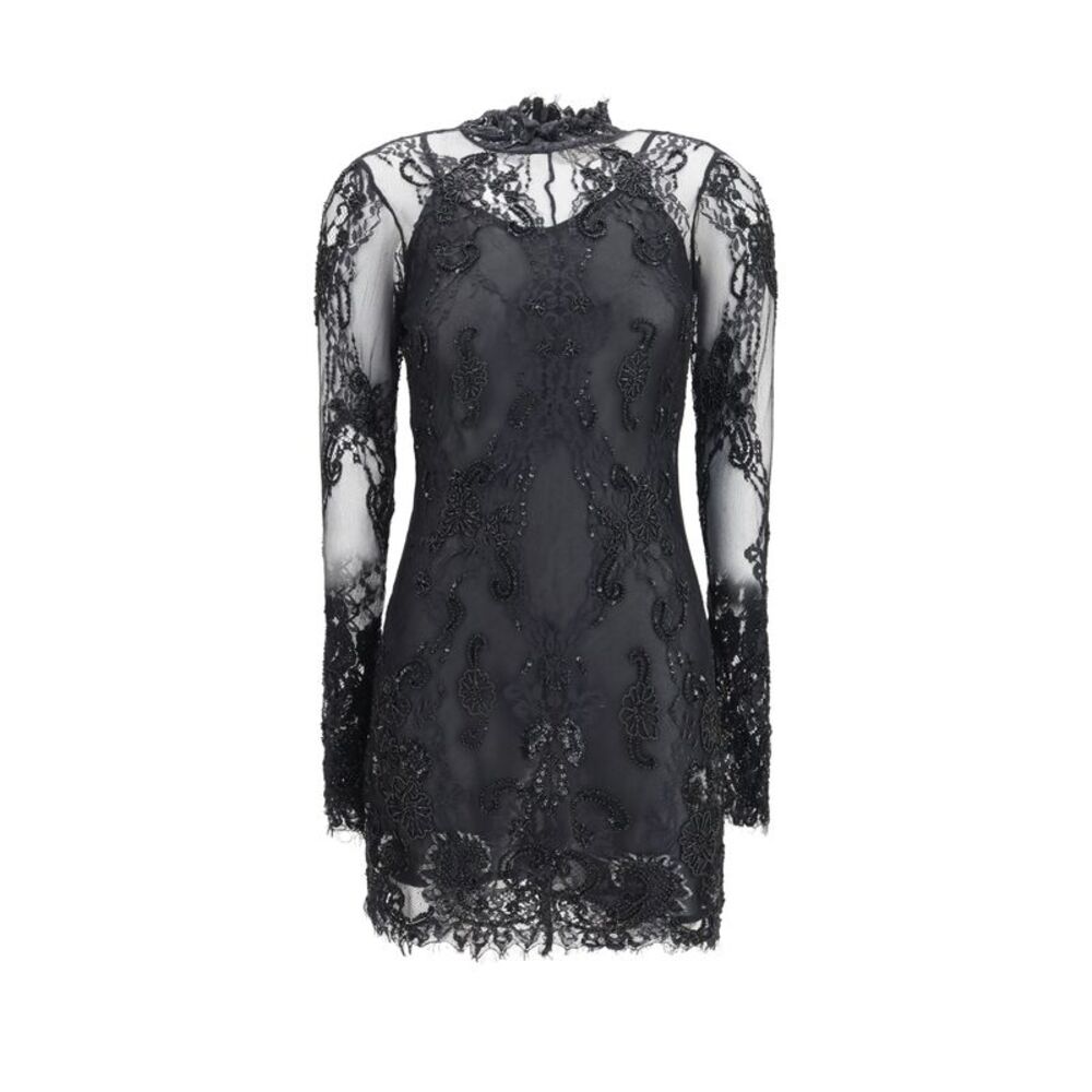Blumarine Women Embroidered Lace Mini Dress
